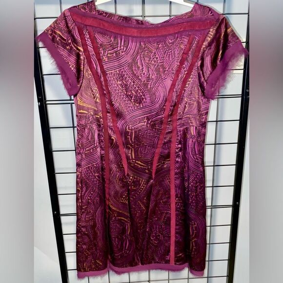 Nanette Lepore Silk Blend Plum Sheath Dress EUC - Picture 1 of 9